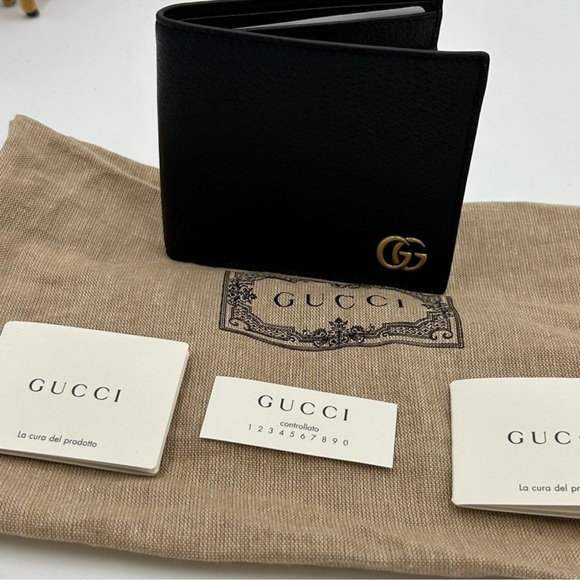 Men’s Gucci, Marmont bifold leather wallet made in Italy - Picture 4 of 8